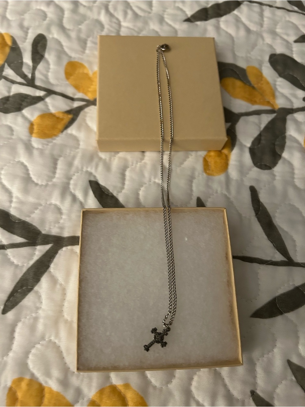 Sterling Silver Cross Pendant Necklace - Silver